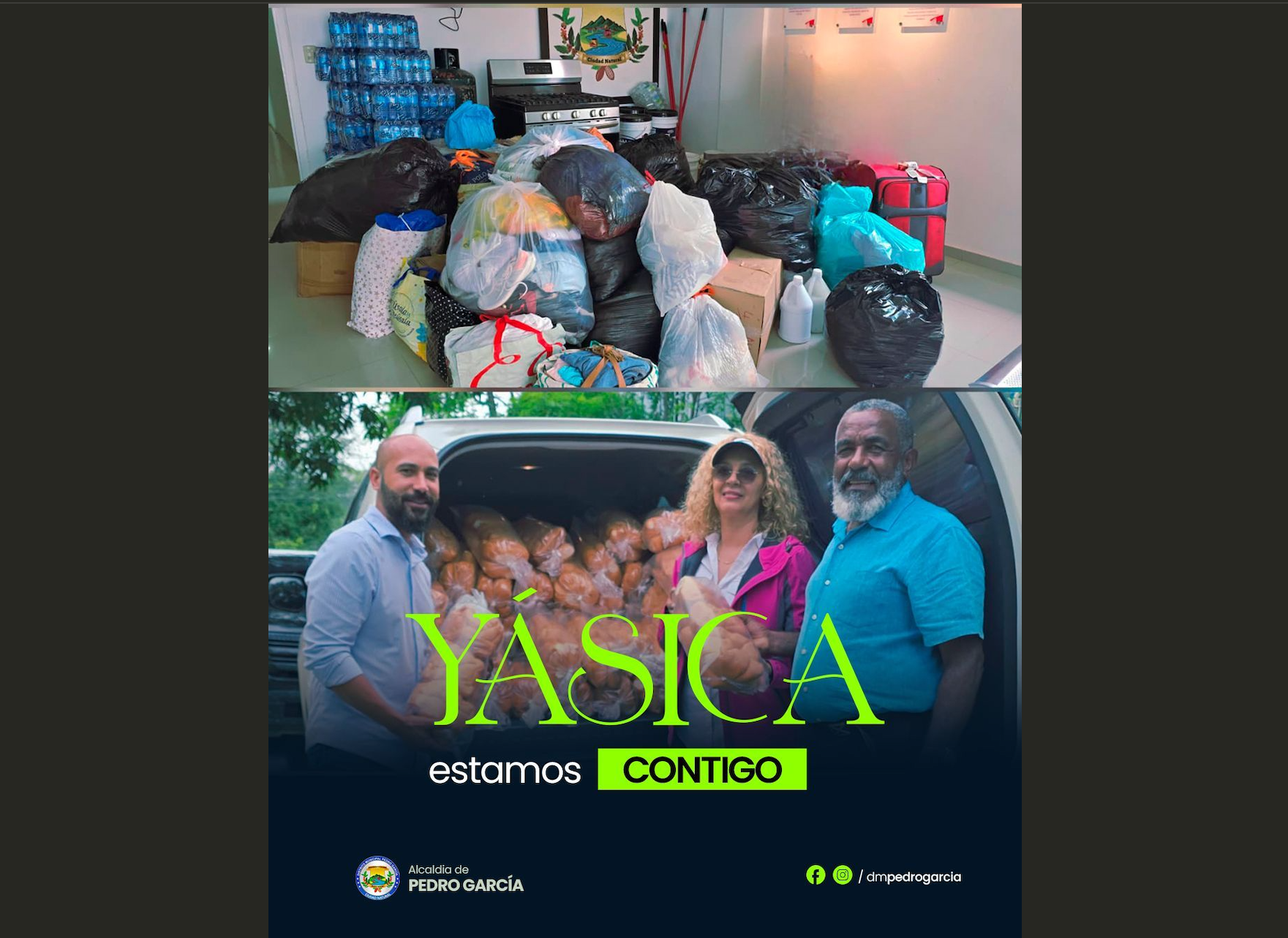 Pedro García se solidariza con Yásica